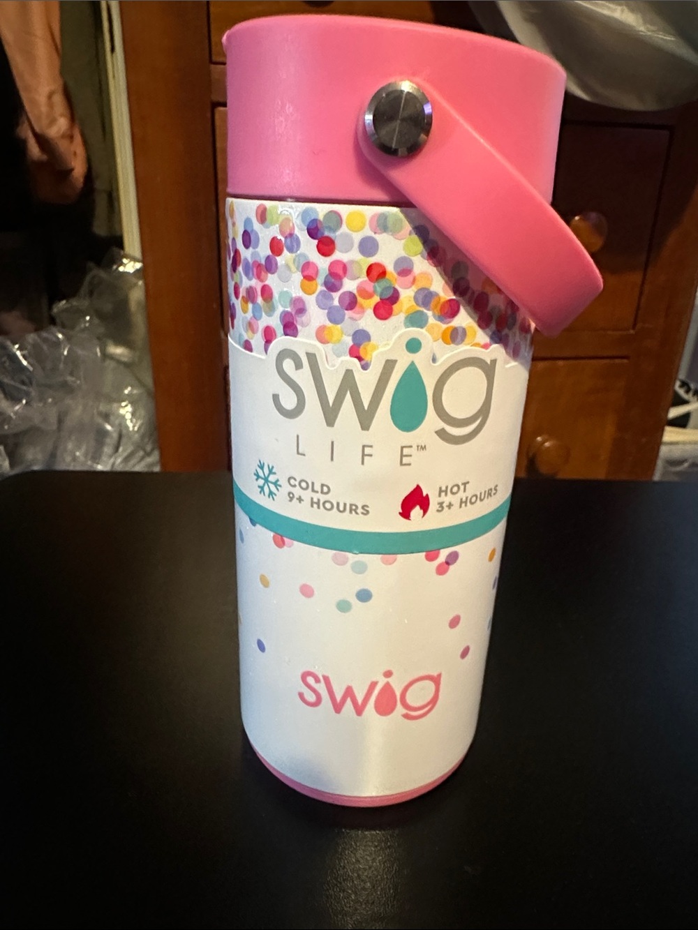 Swig Life Pink Confetti Insulated Tumbler